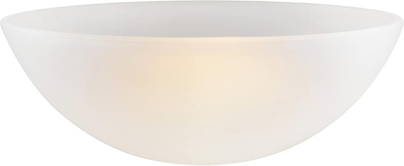 Aspen Creative 23518-11, Frosted Replacement Glass Shade for Medium Base Socket Torchiere Lamp, Swag Lamp and Pendant & Island Fixture, 10-3/8" Diameter x 3-7/8" Height - Image 2